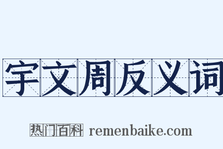 宇文周反义词是什么意思的图片